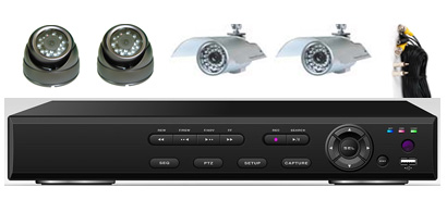 4Cam H.264 CCTV DVR System Kit: HK-S2204F-kit