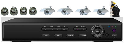 8Cam H.264 CCTV DVR System: HK-S2208F-kit
